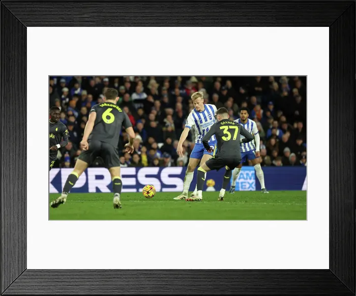 Framed Print : Brighton and Hove Albion v Everton Premier League 25JAN25 Framed Print : Brighton and Hove Albion v Everton Premier League 25JAN25
