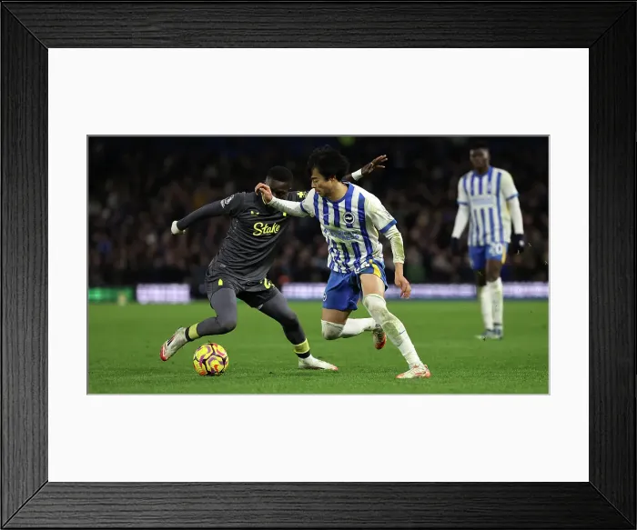 Framed Print : Brighton and Hove Albion v Everton Premier League 25JAN25 Framed Print : Brighton and Hove Albion v Everton Premier League 25JAN25