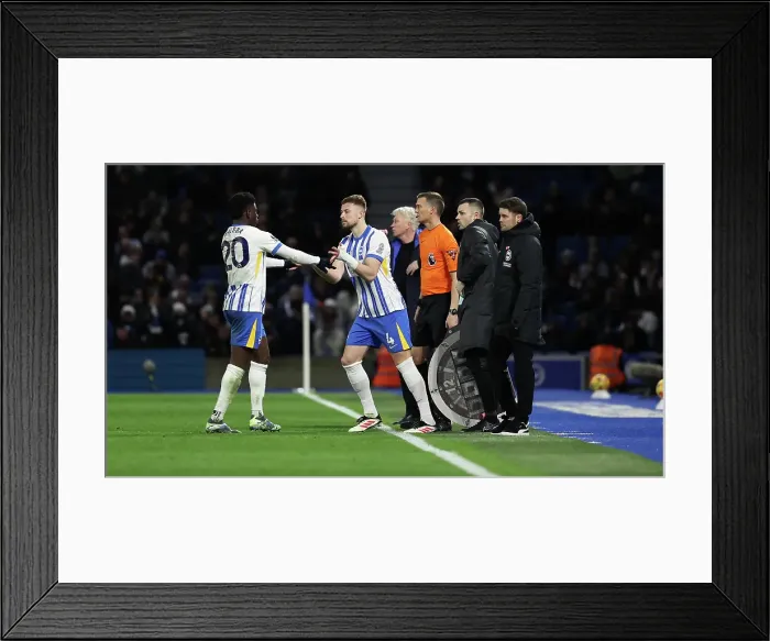 Framed Print : Brighton and Hove Albion v Everton Premier League 25JAN25 Framed Print : Brighton and Hove Albion v Everton Premier League 25JAN25