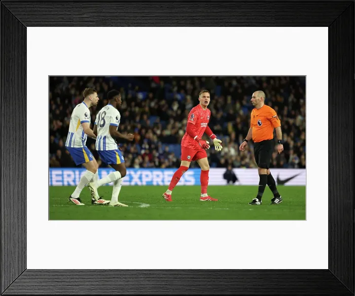 Framed Print : Brighton and Hove Albion v Everton Premier League 25JAN25 Framed Print : Brighton and Hove Albion v Everton Premier League 25JAN25