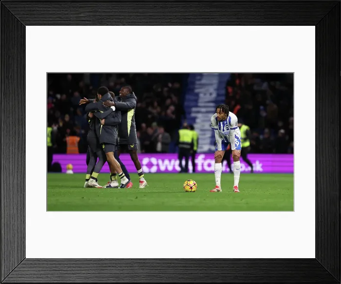 Framed Print : Brighton and Hove Albion v Everton Premier League 25JAN25 Framed Print : Brighton and Hove Albion v Everton Premier League 25JAN25