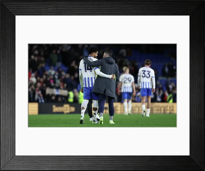 Framed Print : Brighton and Hove Albion v Everton Premier League 25JAN25 Framed Print : Brighton and Hove Albion v Everton Premier League 25JAN25