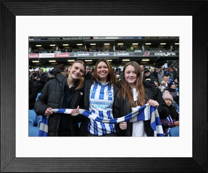 Framed Print : Brighton and Hove Albion v Everton Premier League 25JAN25