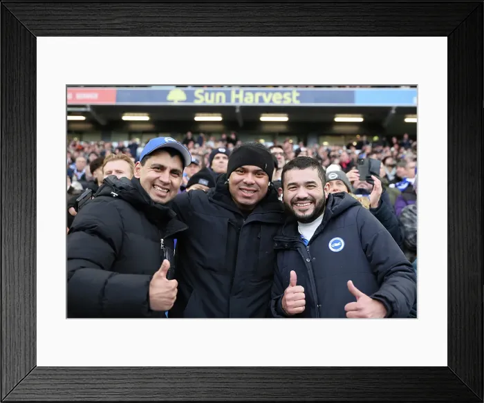 Framed Print : Brighton and Hove Albion v Everton Premier League 25JAN25 Framed Print : Brighton and Hove Albion v Everton Premier League 25JAN25