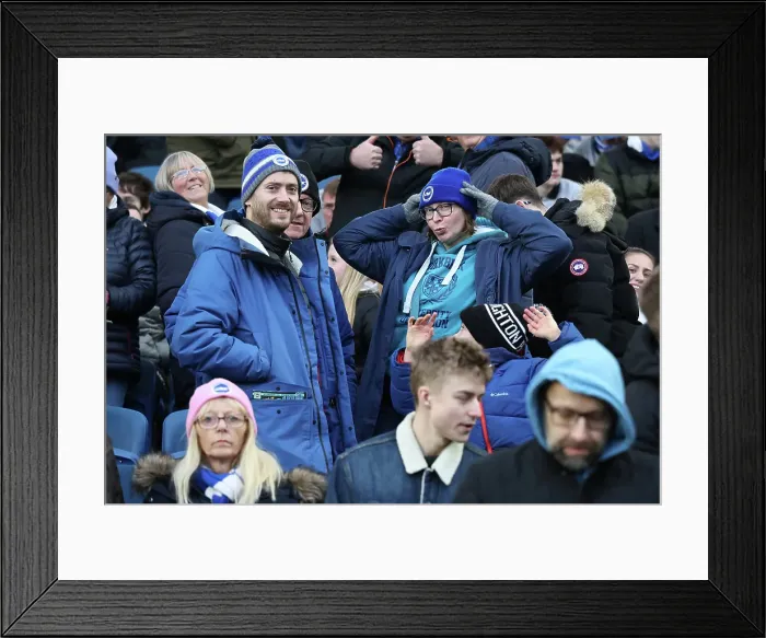 Framed Print : Brighton and Hove Albion v Everton Premier League 25JAN25