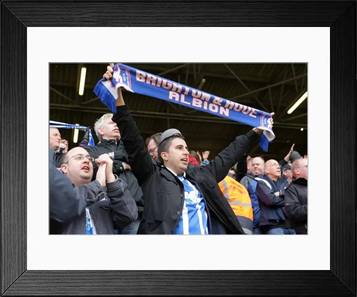 Framed Print : Brighton & Hove Albion FC: Intense Away Atmosphere at Charlton Athletic (2010) Framed Print : Brighton & Hove Albion FC: Intense Away Atmosphere at Charlton Athletic (2010)