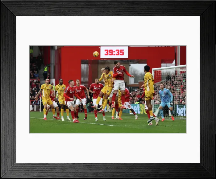 Framed Print : Nottingham Forest v Brighton and Hove Albion Premier League 01FEB25 Framed Print : Nottingham Forest v Brighton and Hove Albion Premier League 01FEB25