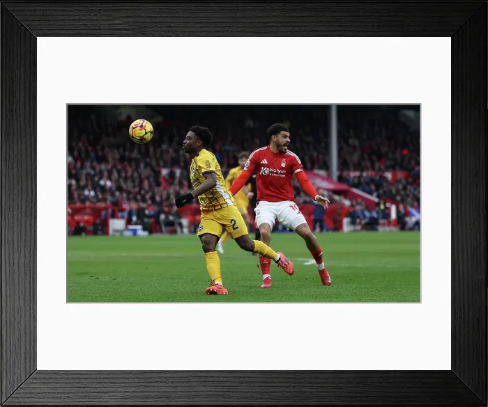 Framed Print : Nottingham Forest v Brighton and Hove Albion Premier League 01FEB25 Framed Print : Nottingham Forest v Brighton and Hove Albion Premier League 01FEB25