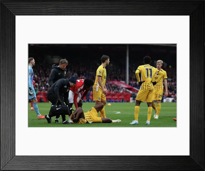 Framed Print : Nottingham Forest v Brighton and Hove Albion Premier League 01FEB25
