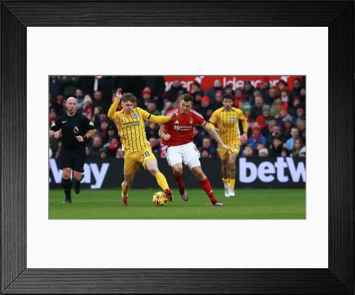 Framed Print : Nottingham Forest v Brighton and Hove Albion Premier League 01FEB25