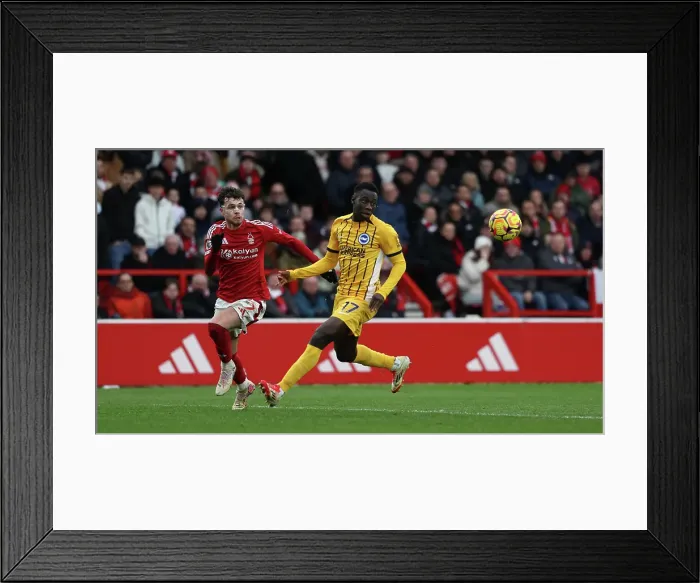 Framed Print : Nottingham Forest v Brighton and Hove Albion Premier League 01FEB25