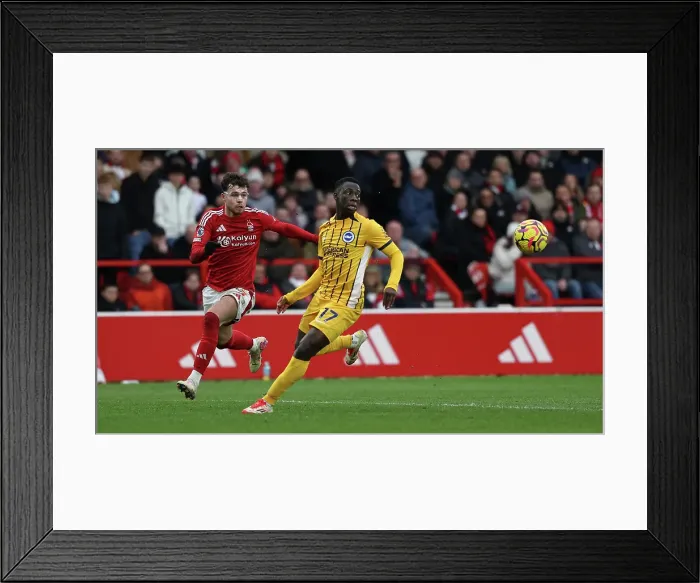 Framed Print : Nottingham Forest v Brighton and Hove Albion Premier League 01FEB25