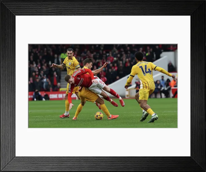Framed Print : Nottingham Forest v Brighton and Hove Albion Premier League 01FEB25