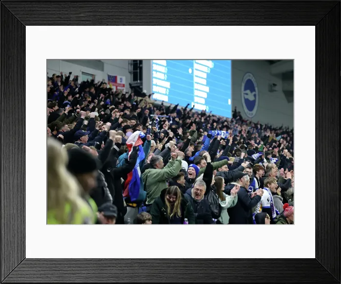 Framed Print : Brighton and Hove Albion v Chelsea FA Cup 5th Round 05FEB25 Framed Print : Brighton and Hove Albion v Chelsea FA Cup 5th Round 05FEB25