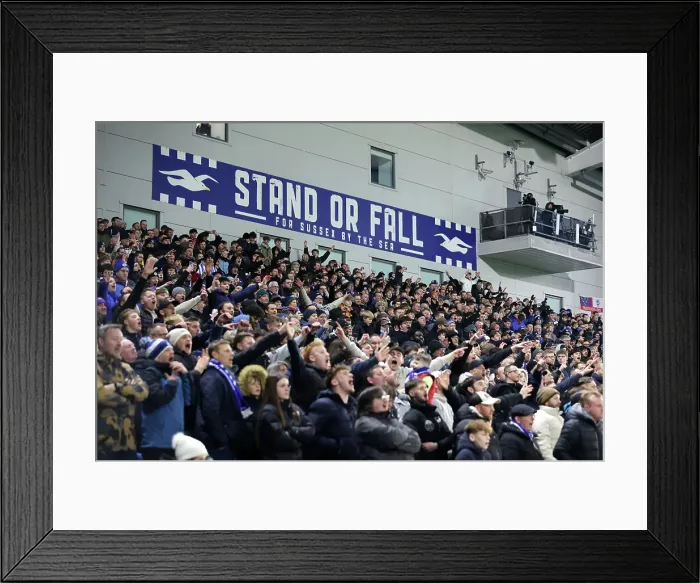 Framed Print : 08FEB25-Brighton-Chelsea-Fans-SS-07 1 Framed Print : 08FEB25-Brighton-Chelsea-Fans-SS-07 1