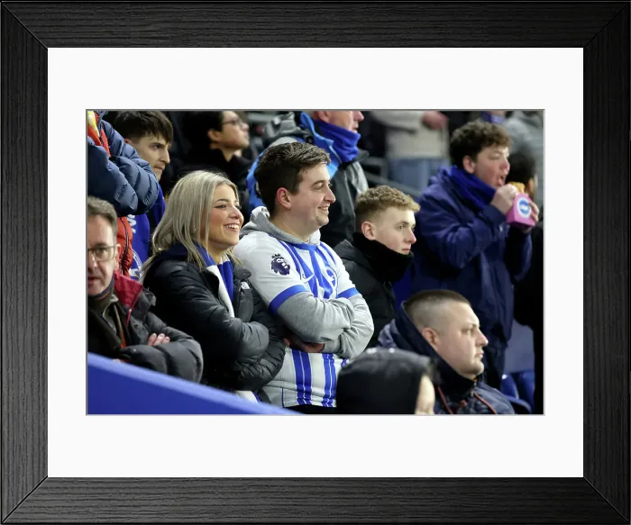 Framed Print : Brighton and Hove Albion v Chelsea FA Cup 5th Round 05FEB25 Framed Print : Brighton and Hove Albion v Chelsea FA Cup 5th Round 05FEB25