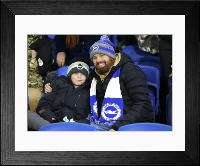 Framed Print : Brighton and Hove Albion v Chelsea FA Cup 5th Round 05FEB25 Framed Print : Brighton and Hove Albion v Chelsea FA Cup 5th Round 05FEB25