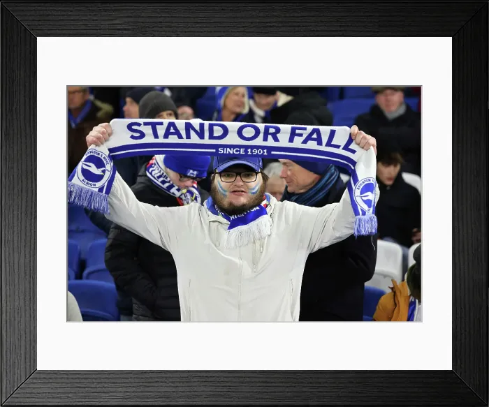 Framed Print : Brighton and Hove Albion v Chelsea FA Cup 5th Round 05FEB25 Framed Print : Brighton and Hove Albion v Chelsea FA Cup 5th Round 05FEB25