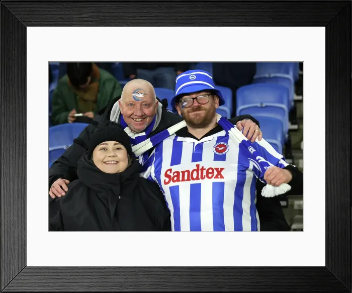 Framed Print : Brighton and Hove Albion v Chelsea FA Cup 5th Round 05FEB25 Framed Print : Brighton and Hove Albion v Chelsea FA Cup 5th Round 05FEB25