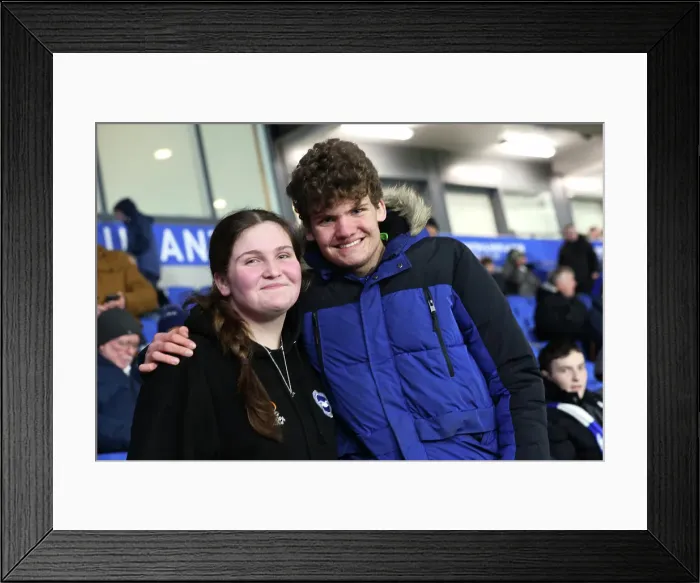 Framed Print : Brighton and Hove Albion v Chelsea FA Cup 5th Round 05FEB25