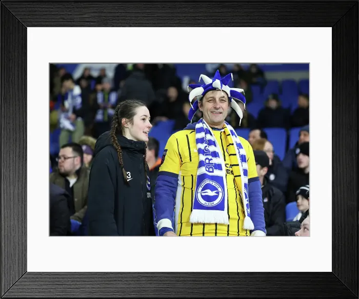 Framed Print : Brighton and Hove Albion v Chelsea FA Cup 5th Round 05FEB25 Framed Print : Brighton and Hove Albion v Chelsea FA Cup 5th Round 05FEB25