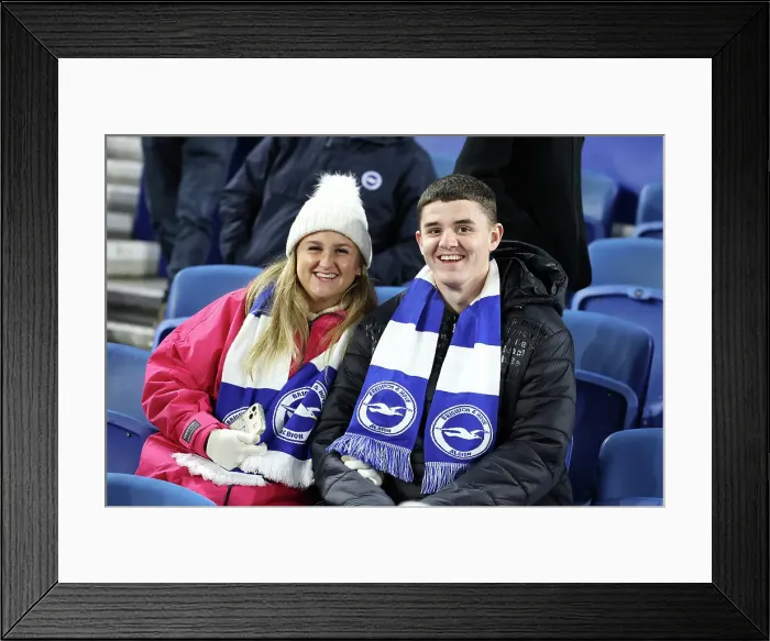 Framed Print : Brighton and Hove Albion v Chelsea FA Cup 5th Round 05FEB25 Framed Print : Brighton and Hove Albion v Chelsea FA Cup 5th Round 05FEB25