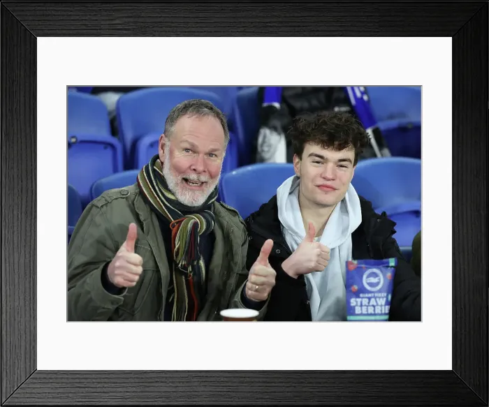 Framed Print : Brighton and Hove Albion v Chelsea FA Cup 5th Round 05FEB25