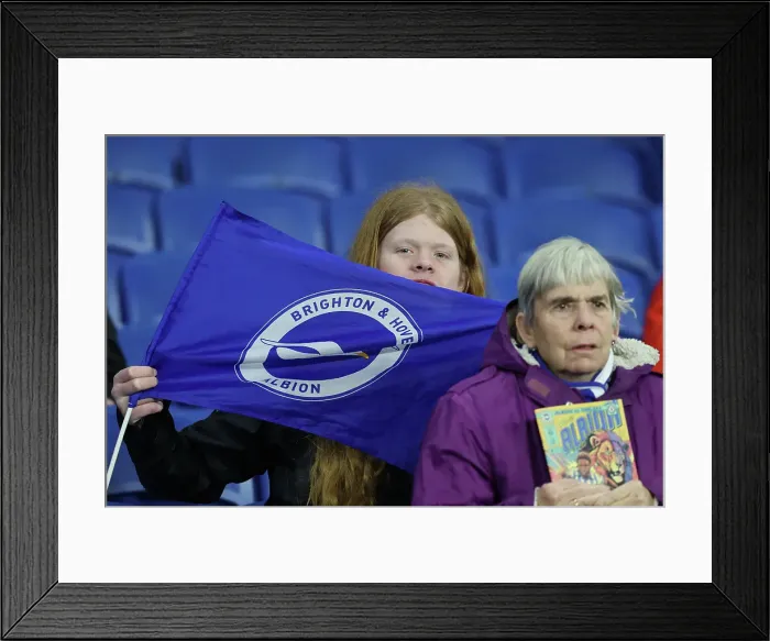 Framed Print : Brighton and Hove Albion v Chelsea FA Cup 5th Round 05FEB25