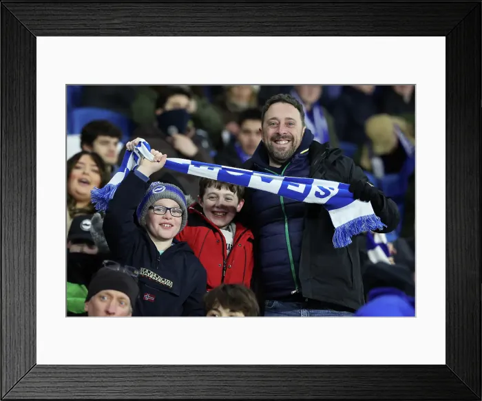 Framed Print : Brighton and Hove Albion v Chelsea FA Cup 5th Round 05FEB25 Framed Print : Brighton and Hove Albion v Chelsea FA Cup 5th Round 05FEB25