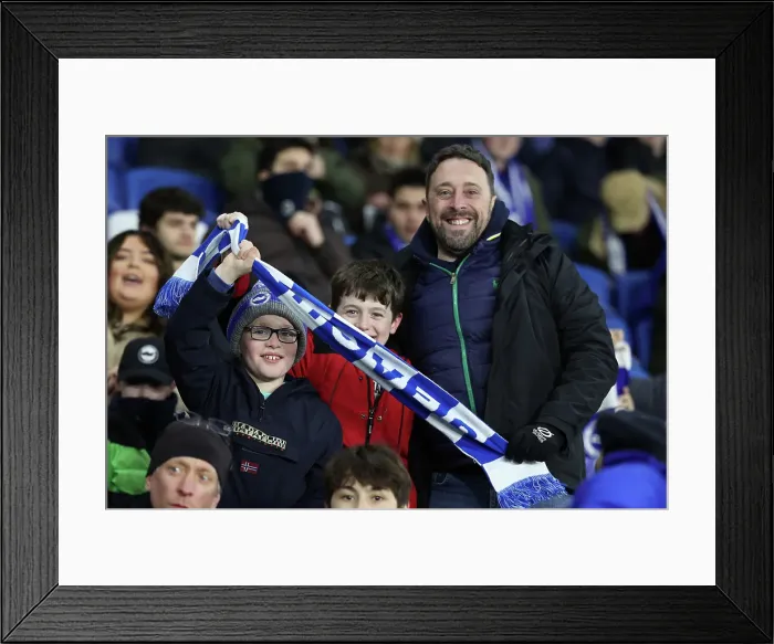 Framed Print : Brighton and Hove Albion v Chelsea FA Cup 5th Round 05FEB25 Framed Print : Brighton and Hove Albion v Chelsea FA Cup 5th Round 05FEB25