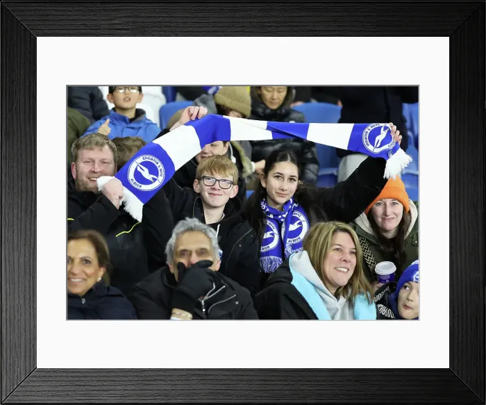 Framed Print : Brighton and Hove Albion v Chelsea FA Cup 5th Round 05FEB25 Framed Print : Brighton and Hove Albion v Chelsea FA Cup 5th Round 05FEB25