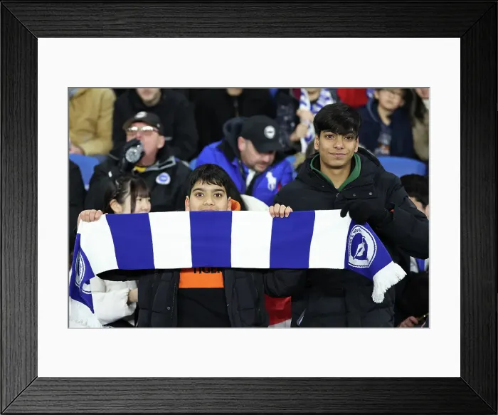 Framed Print : Brighton and Hove Albion v Chelsea FA Cup 5th Round 05FEB25 Framed Print : Brighton and Hove Albion v Chelsea FA Cup 5th Round 05FEB25