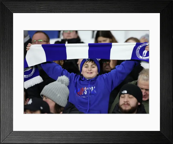 Framed Print : Brighton and Hove Albion v Chelsea FA Cup 5th Round 05FEB25