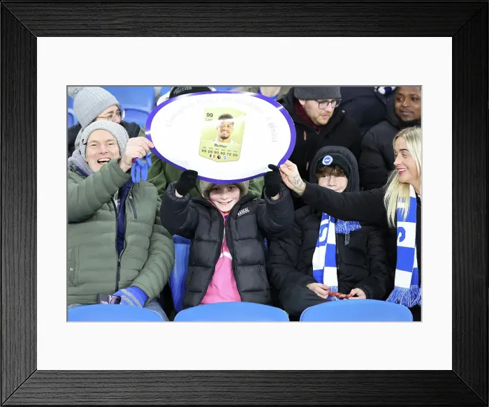 Framed Print : Brighton and Hove Albion v Chelsea FA Cup 5th Round 05FEB25