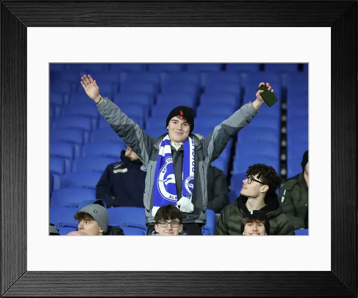 Framed Print : Brighton and Hove Albion v Chelsea FA Cup 5th Round 05FEB25