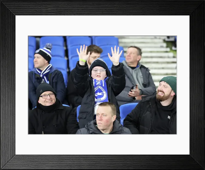 Framed Print : Brighton and Hove Albion v Chelsea FA Cup 5th Round 05FEB25