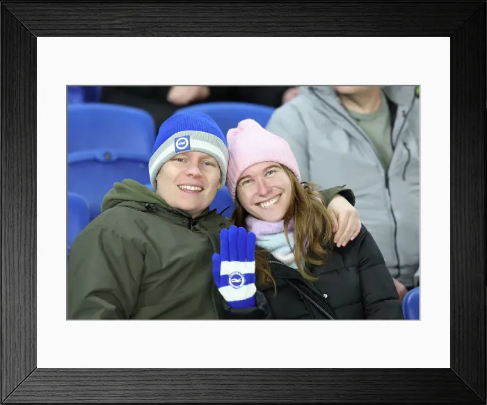 Framed Print : Brighton and Hove Albion v Chelsea FA Cup 5th Round 05FEB25 Framed Print : Brighton and Hove Albion v Chelsea FA Cup 5th Round 05FEB25