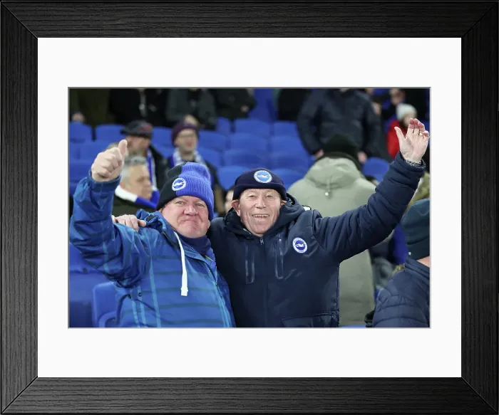 Framed Print : Brighton and Hove Albion v Chelsea FA Cup 5th Round 05FEB25 Framed Print : Brighton and Hove Albion v Chelsea FA Cup 5th Round 05FEB25