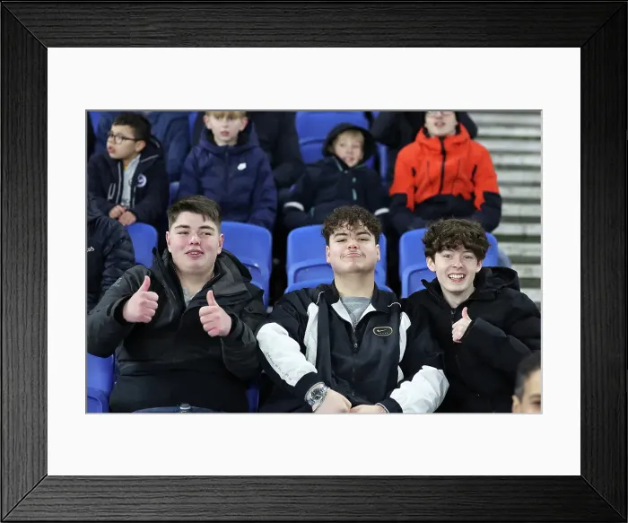 Framed Print : Brighton and Hove Albion v Chelsea FA Cup 5th Round 05FEB25 Framed Print : Brighton and Hove Albion v Chelsea FA Cup 5th Round 05FEB25
