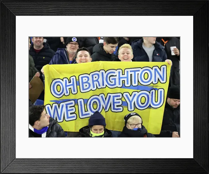 Framed Print : Brighton and Hove Albion v Chelsea FA Cup 5th Round 05FEB25