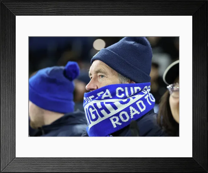 Framed Print : Brighton and Hove Albion v Chelsea FA Cup 5th Round 05FEB25