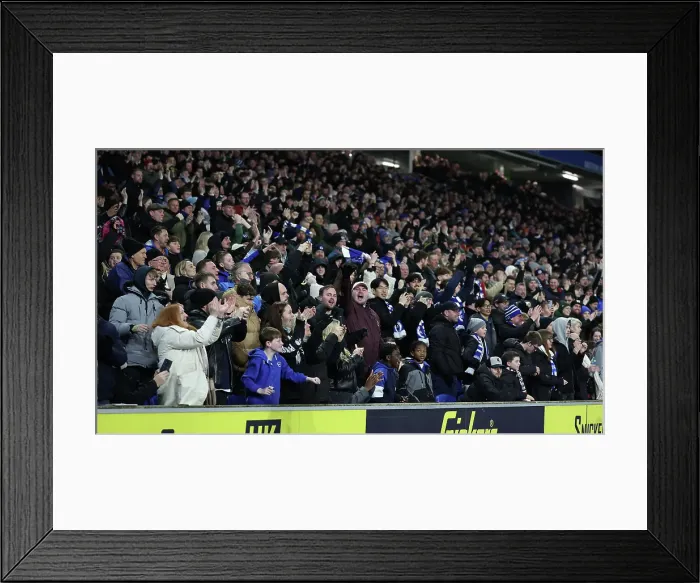 Framed Print : Brighton and Hove Albion v Chelsea FA Cup 5th Round 05FEB25 Framed Print : Brighton and Hove Albion v Chelsea FA Cup 5th Round 05FEB25