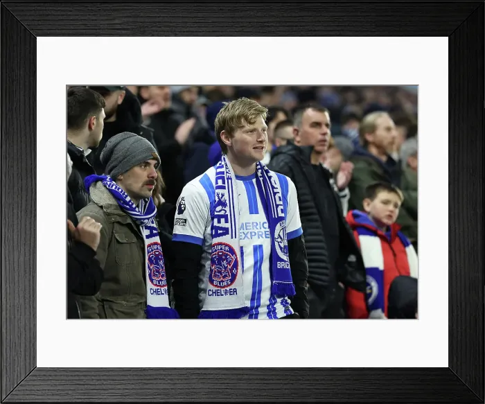 Framed Print : Brighton and Hove Albion v Chelsea FA Cup 5th Round 05FEB25 Framed Print : Brighton and Hove Albion v Chelsea FA Cup 5th Round 05FEB25