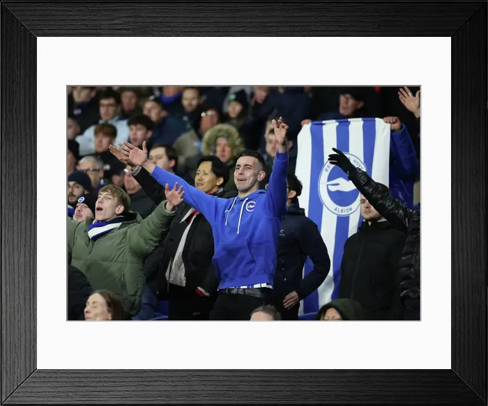 Framed Print : Brighton and Hove Albion v Chelsea FA Cup 5th Round 05FEB25 Framed Print : Brighton and Hove Albion v Chelsea FA Cup 5th Round 05FEB25