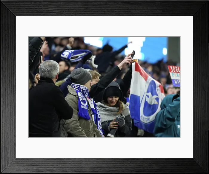Framed Print : Brighton and Hove Albion v Chelsea FA Cup 5th Round 05FEB25