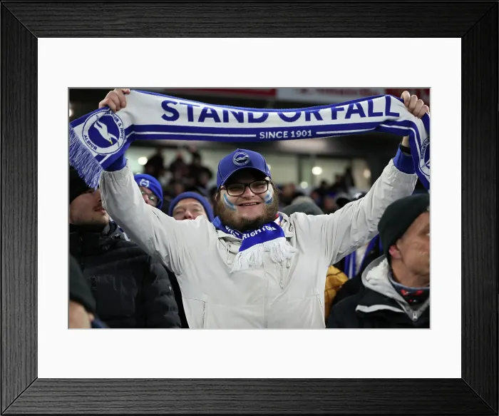 Framed Print : Brighton and Hove Albion v Chelsea FA Cup 5th Round 05FEB25 Framed Print : Brighton and Hove Albion v Chelsea FA Cup 5th Round 05FEB25