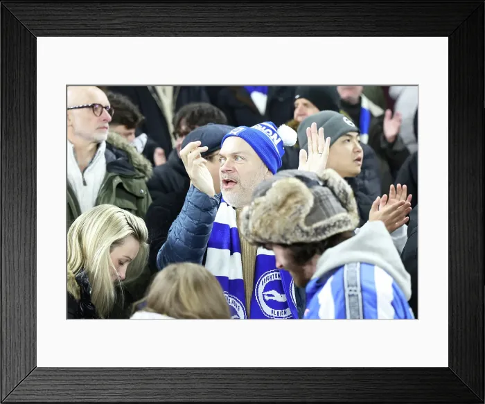Framed Print : Brighton and Hove Albion v Chelsea FA Cup 5th Round 05FEB25