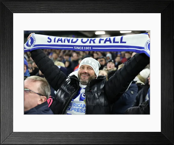 Framed Print : Brighton and Hove Albion v Chelsea FA Cup 5th Round 05FEB25