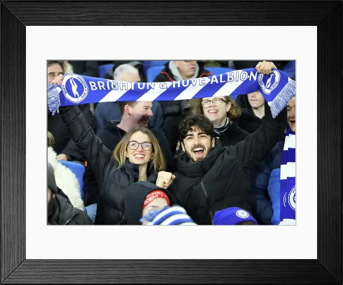 Framed Print : Brighton and Hove Albion v Chelsea FA Cup 5th Round 05FEB25 Framed Print : Brighton and Hove Albion v Chelsea FA Cup 5th Round 05FEB25