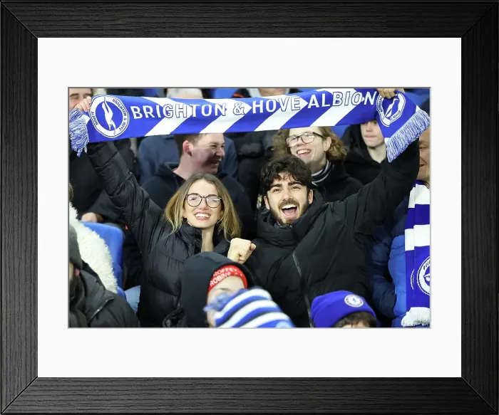 Framed Print : Brighton and Hove Albion v Chelsea FA Cup 5th Round 05FEB25